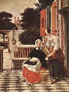 Woman and Maid sg, HOOCH, Pieter de